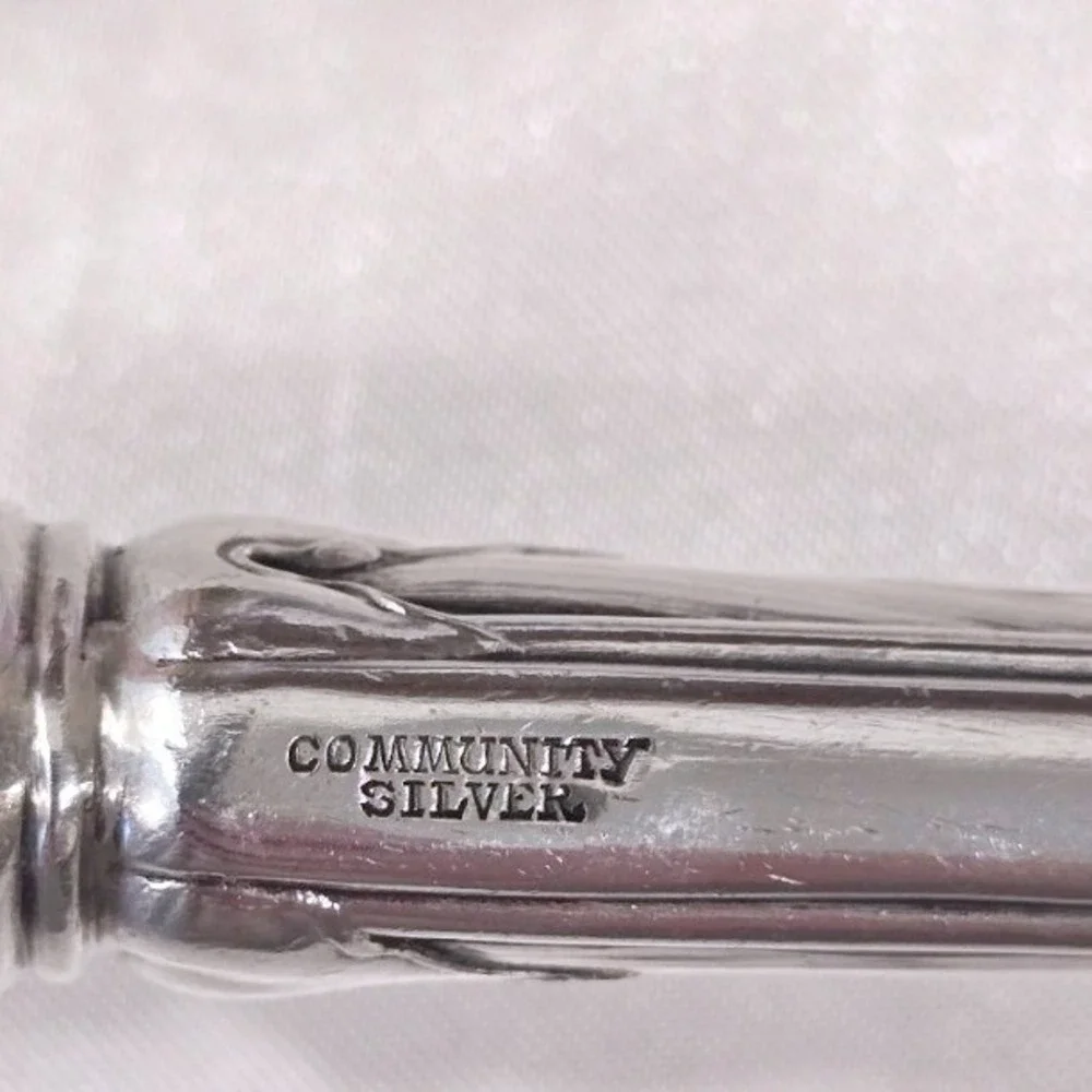 Vintage 1940 Oneida Community Milady Silverplate Floral Pie Cake Server 10